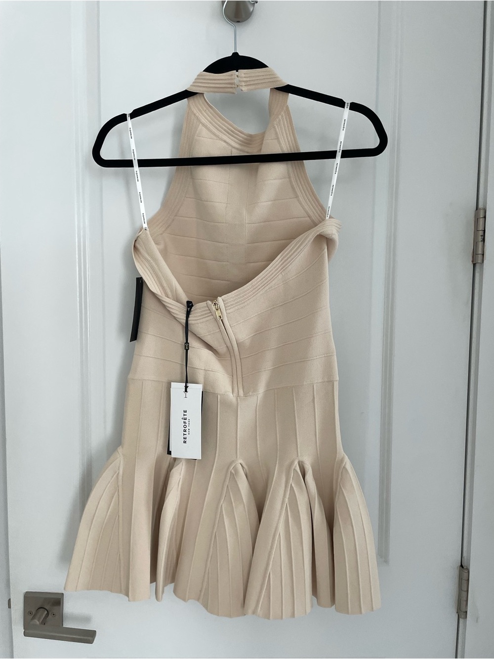 NEW Retrofete Andy Knit Dress - Bone Size Large Contemporary Luxury NWT. Sk22 - Picture 8 of 11